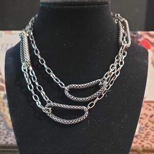 Elegant Silver Chain Necklace